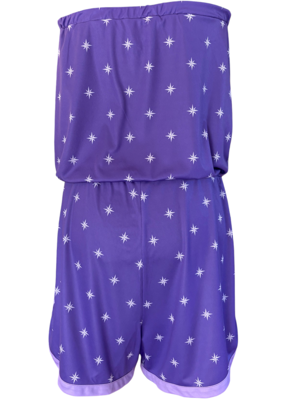 Combishort Ibiza Violet Étoiles à plat, vue dos