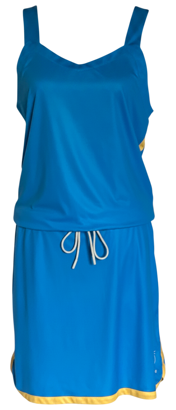 Robe Phuket Bleu Électrique à plat, vue face