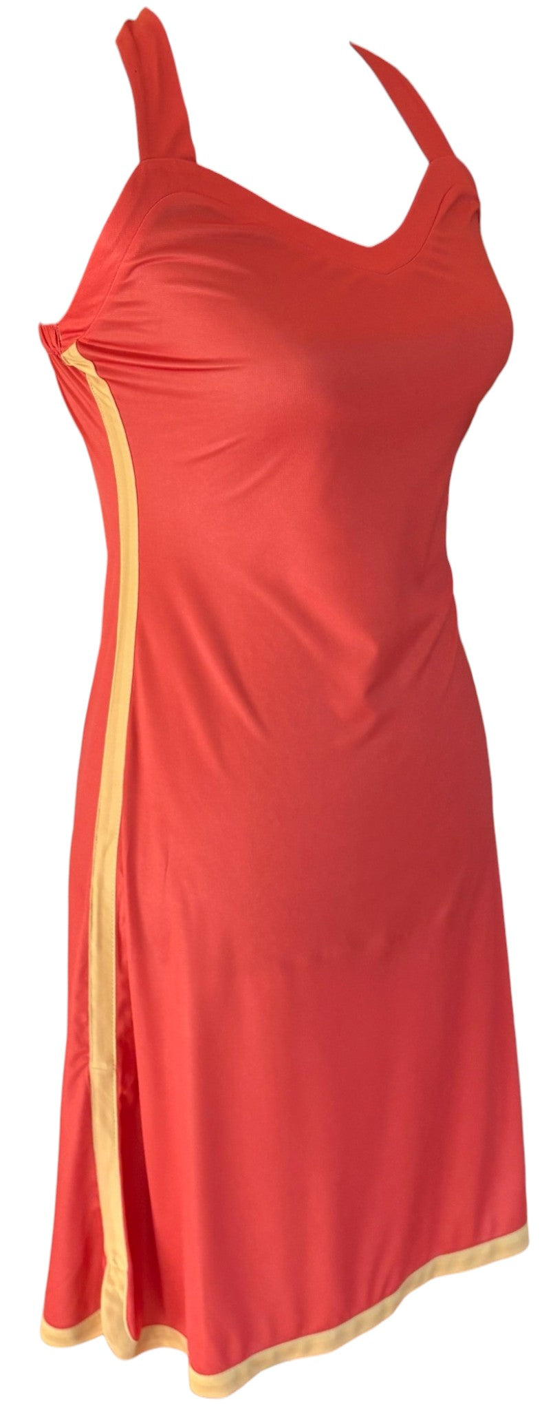 Robe Fidji Orange à plat, vue 3/4 droite