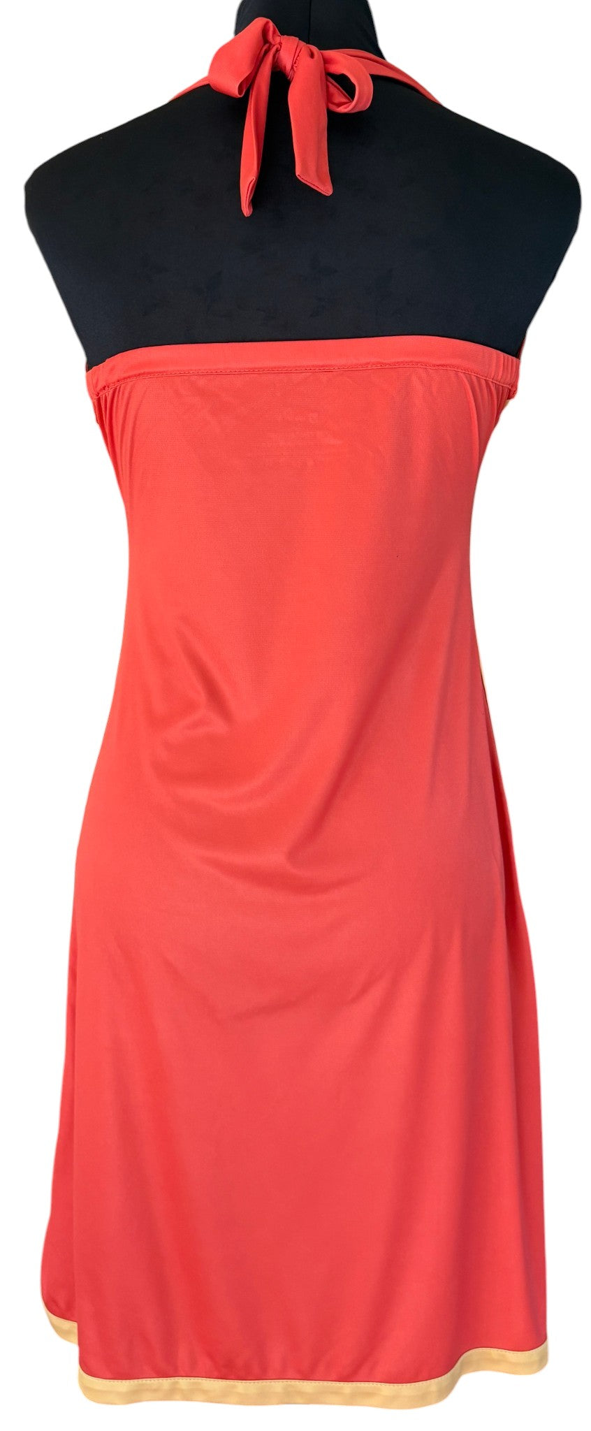 Robe Fidji Orange à plat, vue dos