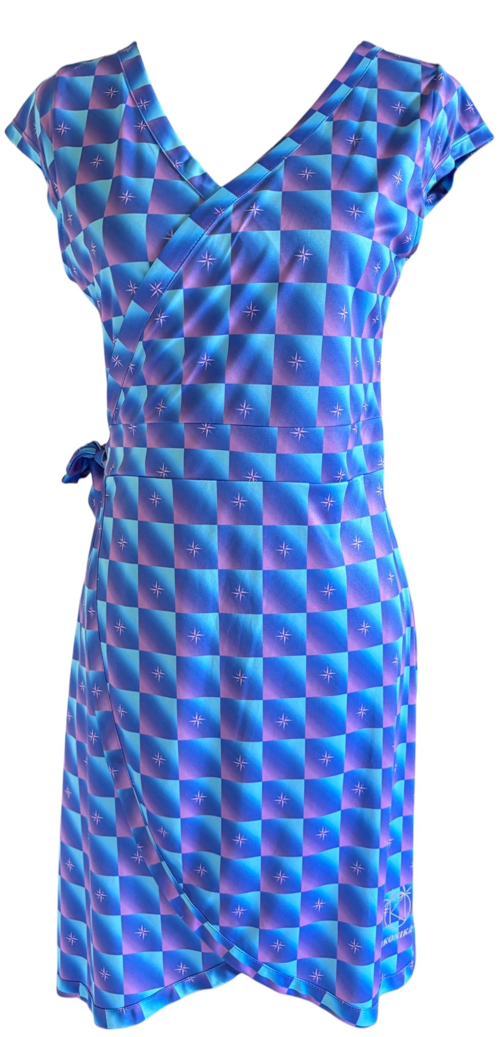 Robe Maui Rose Bleu Étoiles à plat, vue 1