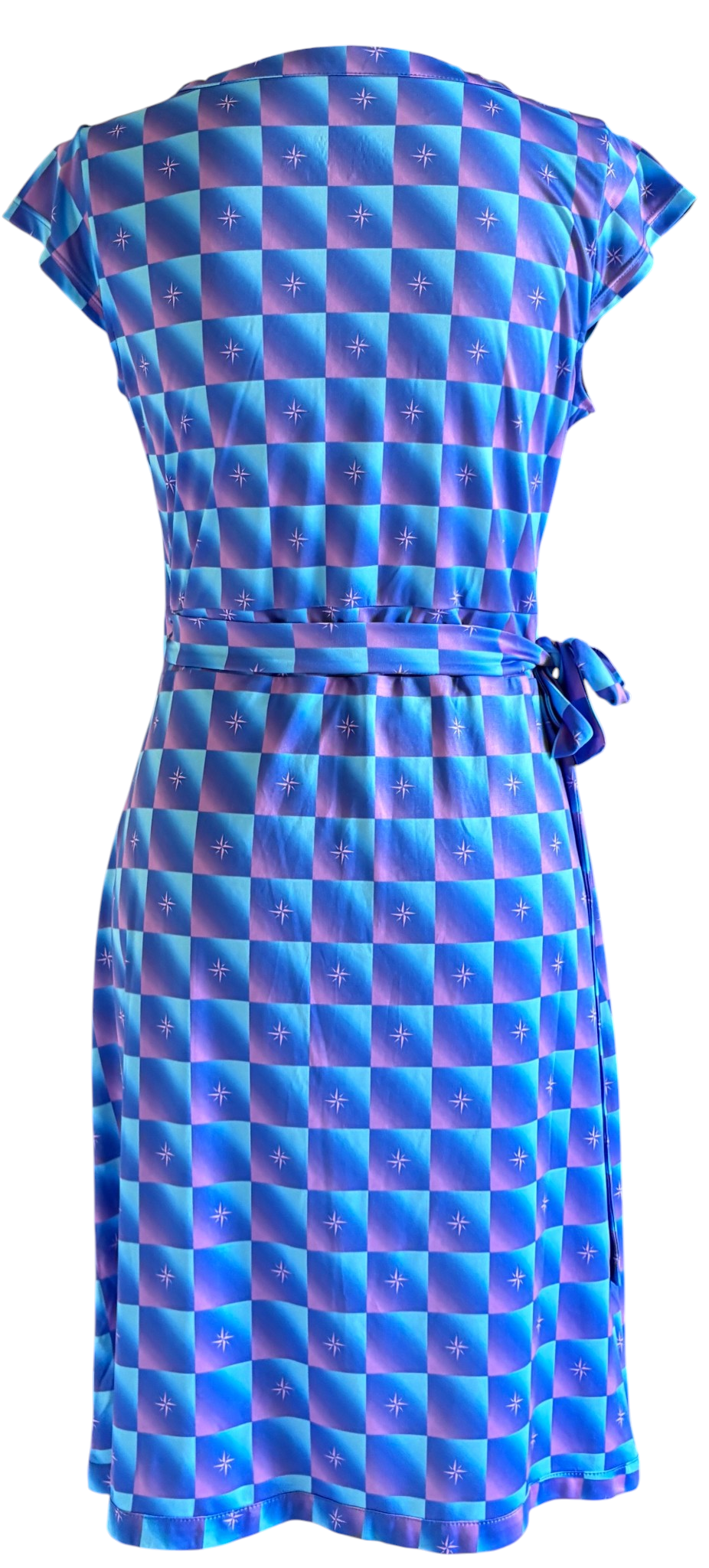 Robe Maui Rose Bleu Étoiles à plat, vue 3