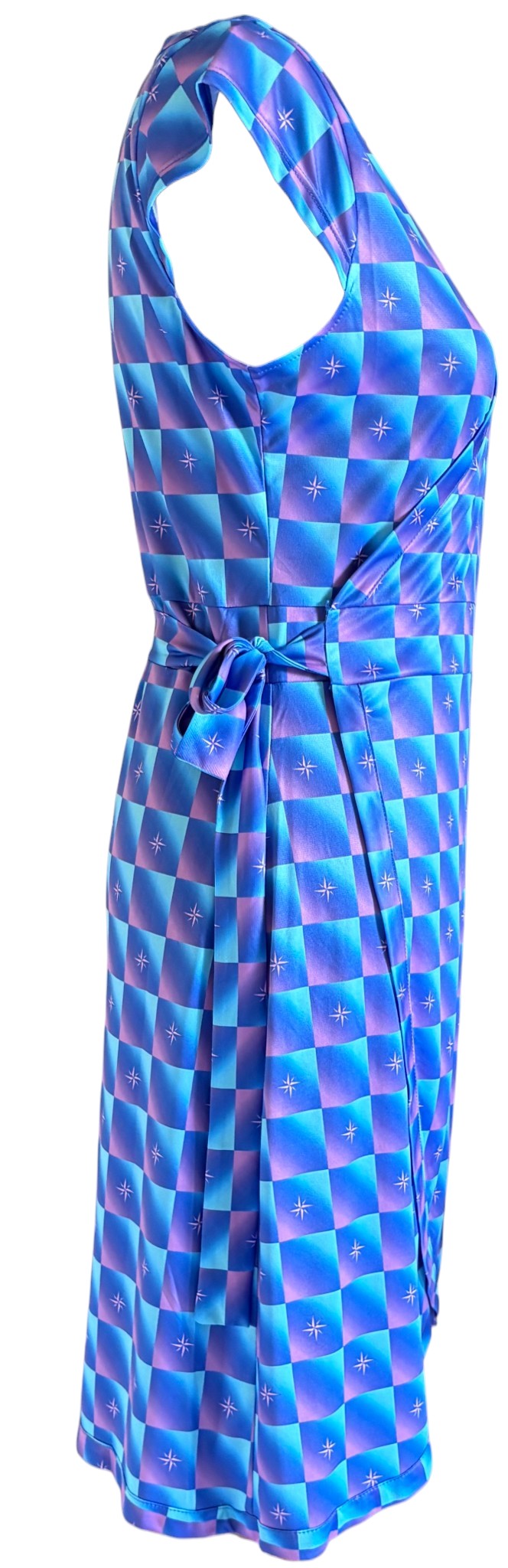 Robe Maui Rose Bleu Étoiles à plat, vue 4