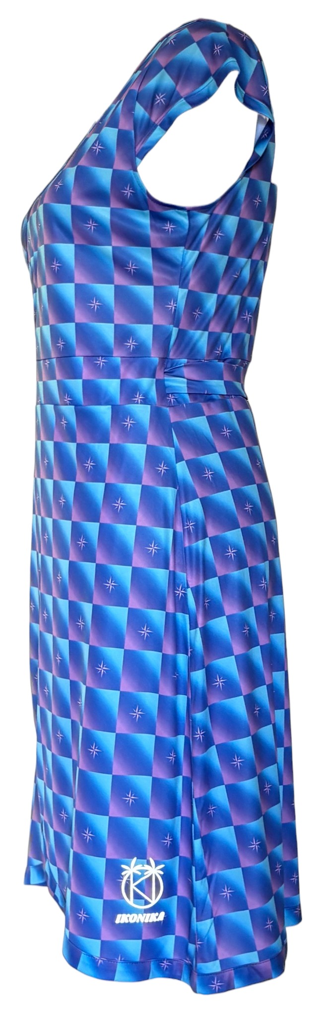 Robe Maui Rose Bleu Étoiles à plat, vue 5