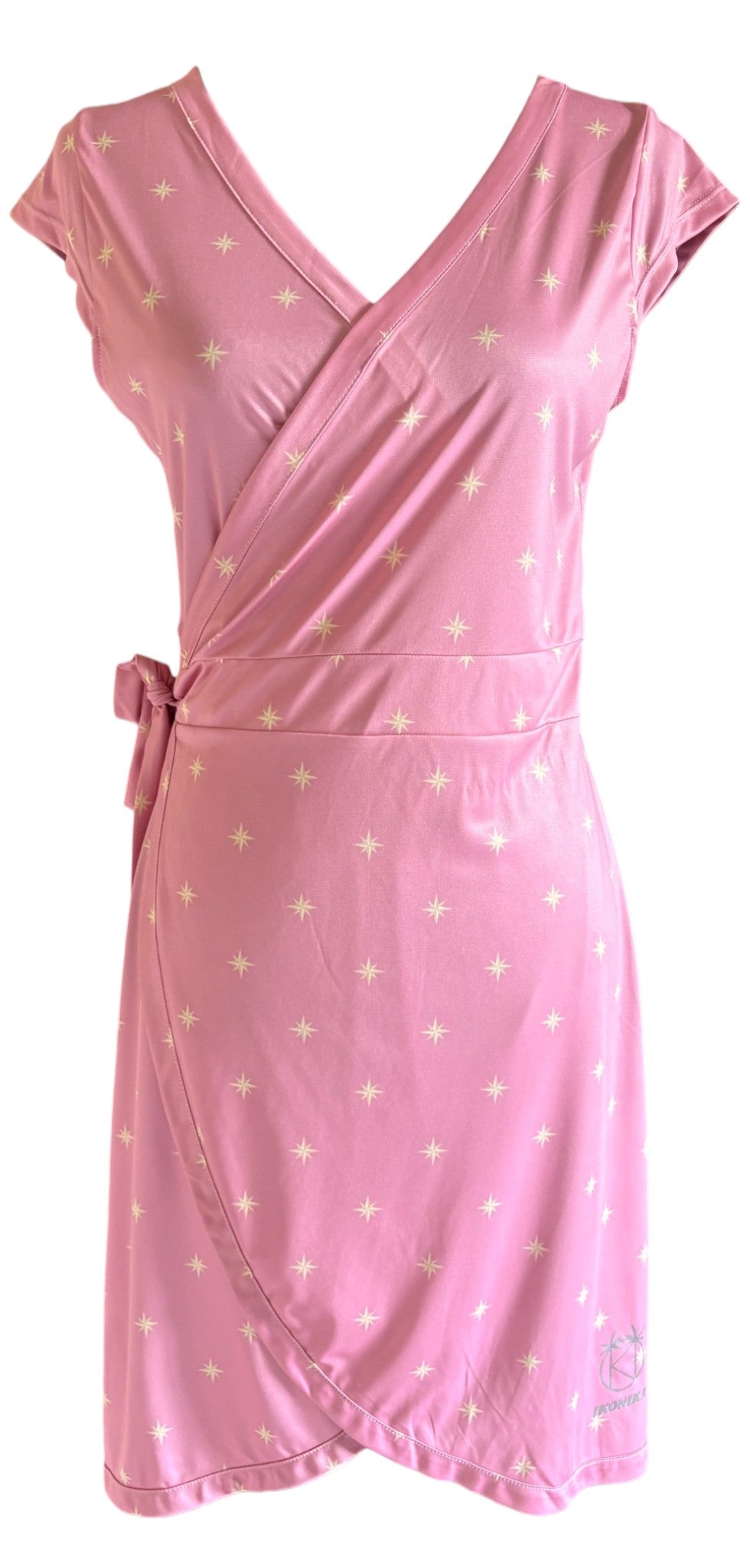 Robe Maui Saumon Étoiles à plat, vue face