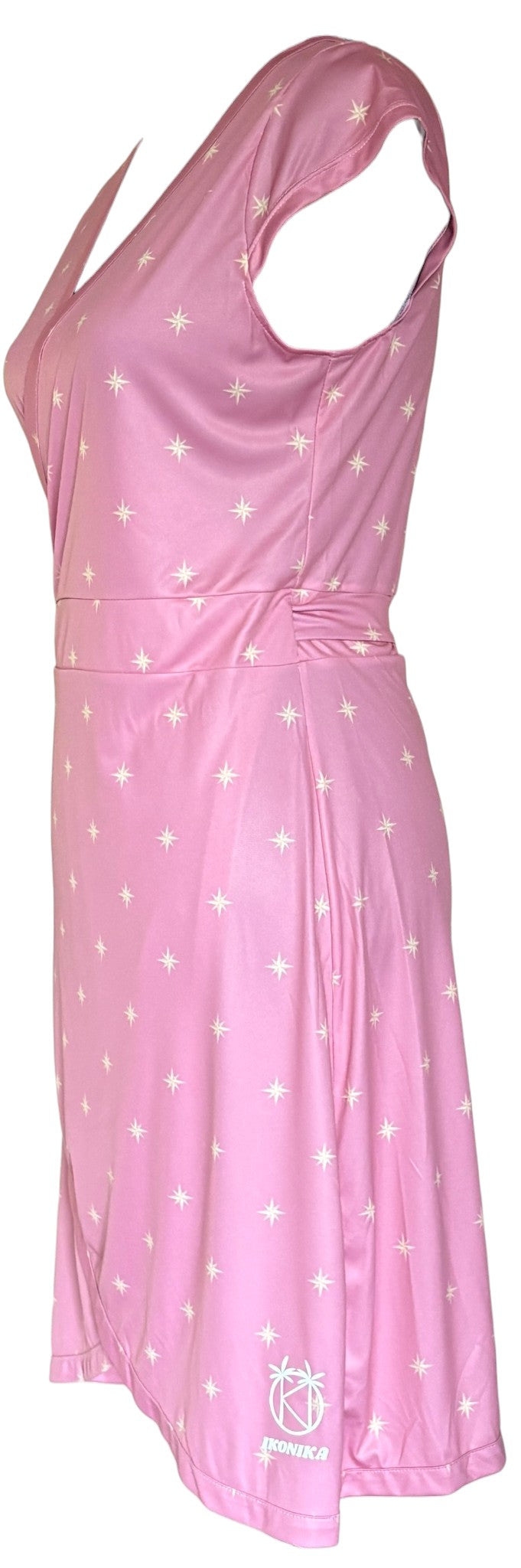 Robe Maui Saumon Étoiles, détail logo